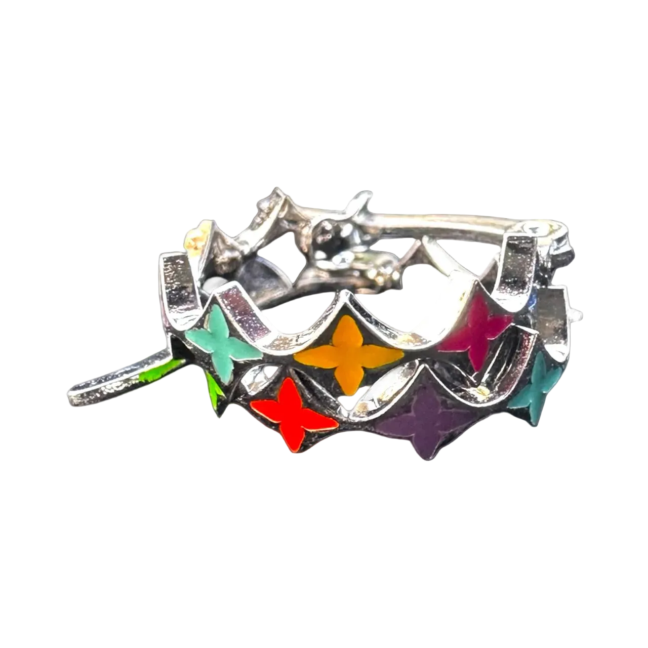 4 Point Hoop Earrings