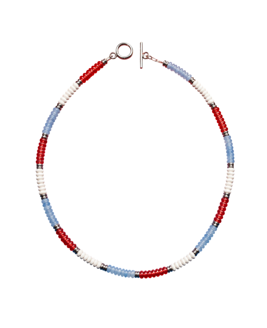 USA Summer Beaded Necklace